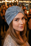 Blue Mirage Silver Crystal Headwrap