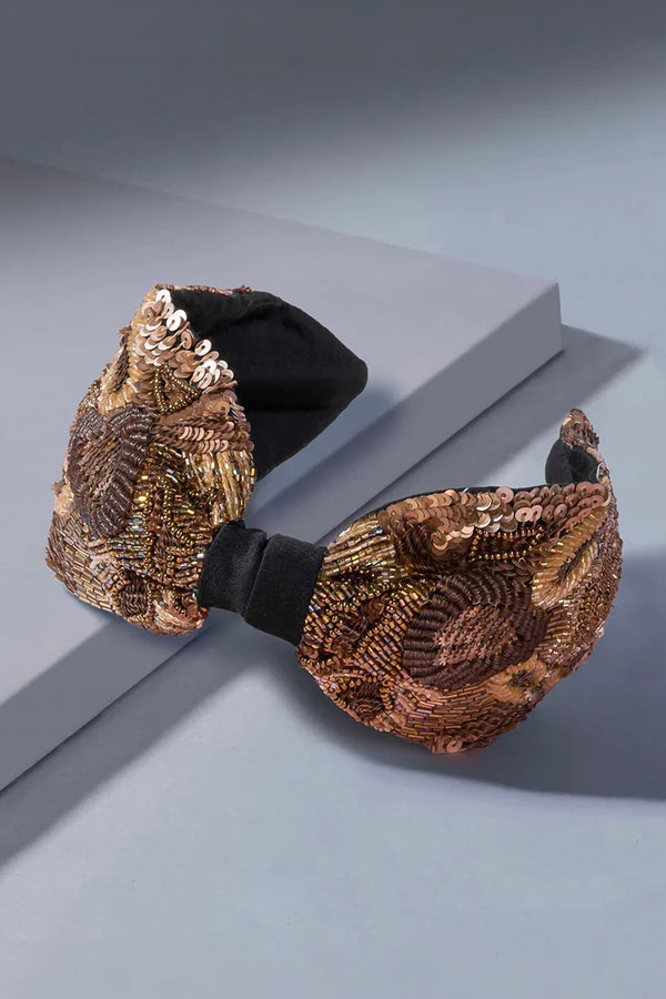 Gracious Knotted Headband - Bronze
