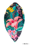 Tropical Knotted Headband - Black