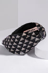 Selene Knotted Hair Band - Black & Silver