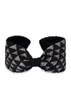 Selene Knotted Hair Band - Black & Silver