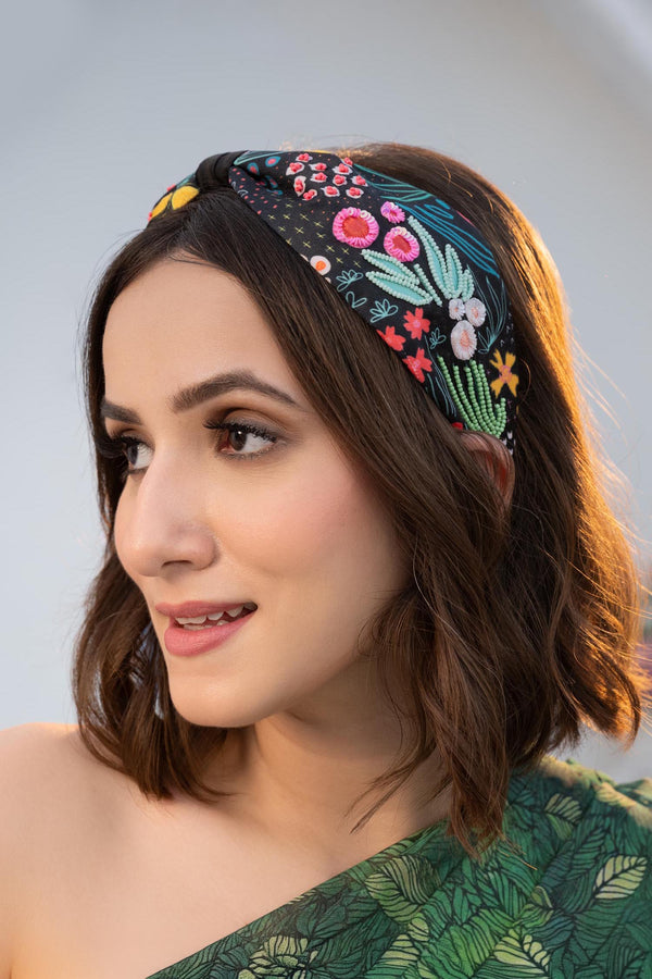 Tropical Knotted Hair Band - Multi