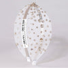 Crystal Mesh Knotted Hair Band - White