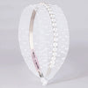 Pearl Mesh Hair Band - White