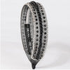 Crystal & Pearl Mesh Hair Band - Black