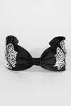 Flora Embellished Knotted Hair Band - Black