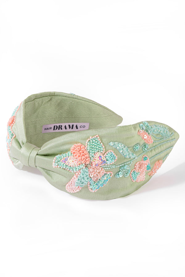 MINT Floral headband