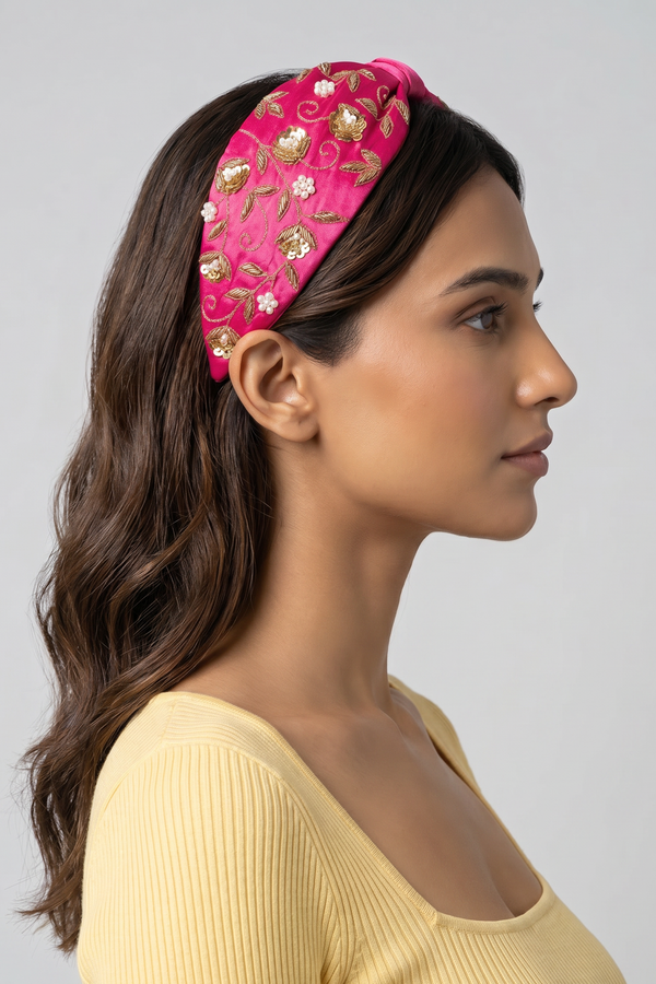 Fuchsia Meadow Twist Band