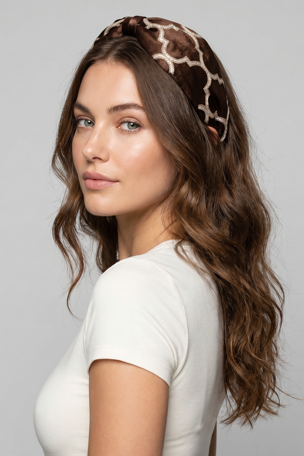 Mocha Geo Chic Headband
