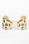Champagne Leopard Headband