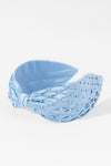 Blue Pin Tuck knotted band