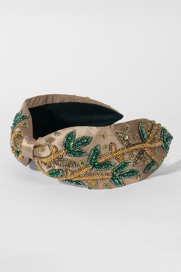 Emerald Jungle Knotted Headband