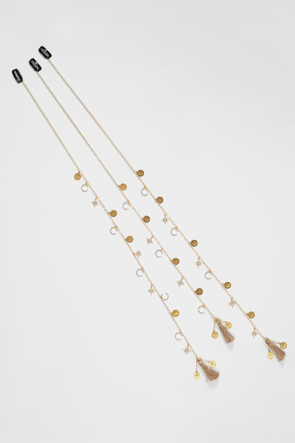 Starlit Tassel Braid Chain - Gold