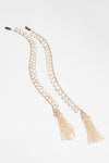 Mirror Tassel Gold Braid Chain - Set of 2