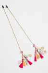 Mirror Muse Multicolor Tassel Braid Chain - Set of 2