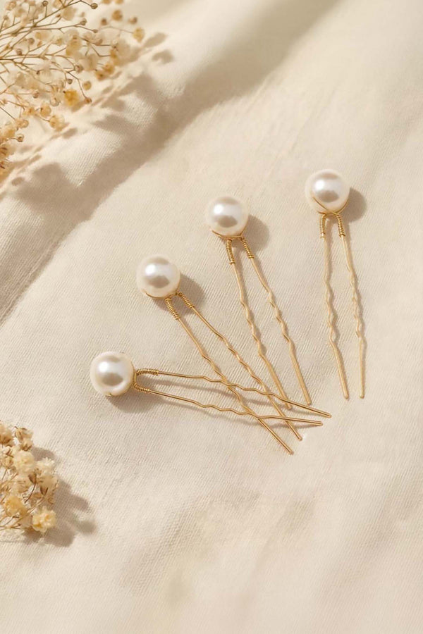 Set of 12 Pearl Embellished Pins
