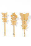 Ivy Hair Pins - Set of 3 - Gold