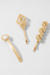 Selene Hair Pins - Set of 3 - Gold