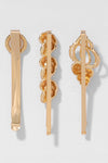 Selene Hair Pins - Set of 3 - Gold