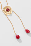 Scarlet Cascade Hair Chain