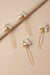 Set of 4 Pearls U Pins - White