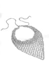 Bohemian Crochet Headscarf - Silver - Small