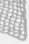 Bohemian Crochet Headscarf - Silver - Small