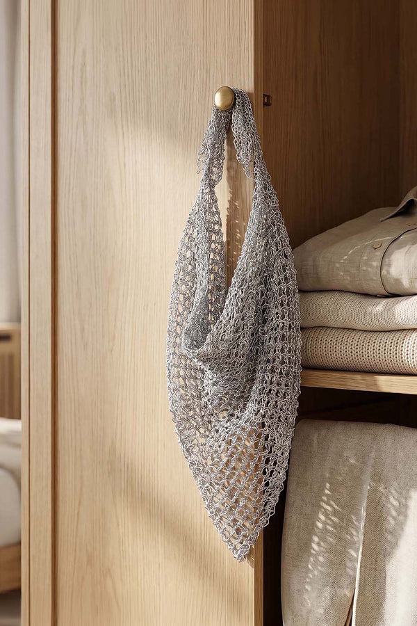 Mettalic Silver scarf