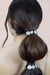 Silver Metal Coin Hair Ties - Set of 2