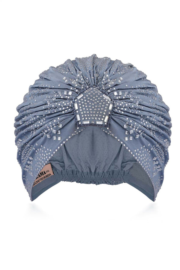 Blue Mirage Silver Crystal Headwrap