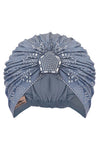 Blue Mirage Silver Crystal Headwrap