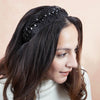 Crystal Mesh Hair Band - Black