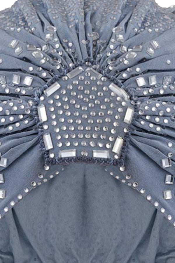 Blue Mirage Silver Crystal Headwrap