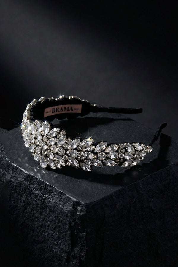 Rosemary Broad Headband - Silver