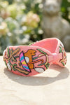Nutty Love Knotted Headband- Light Pink