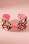 Nutty Love Knotted Headband- Light Pink