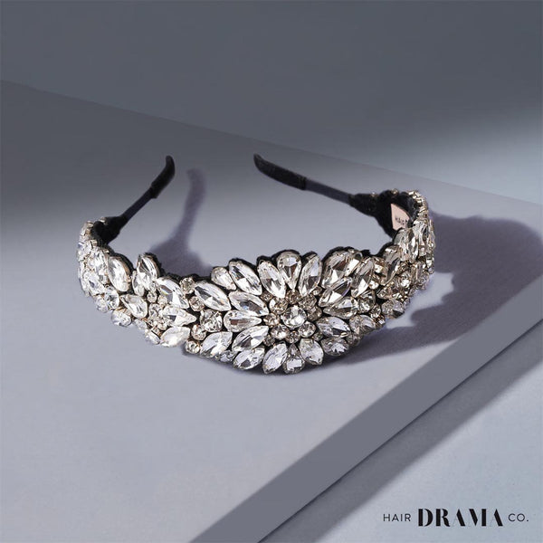 Rosemary Broad Headband - Silver