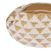 Selene Knotted Hair Band - White & Gold