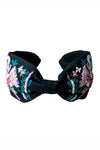 Swan Knotted Headband - Black