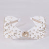 Crystal Mesh Knotted Hair Band - White