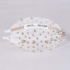 Crystal Mesh Knotted Hair Band - White