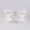 Crystal Mesh Knotted Hair Band - White