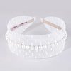 Pearl Mesh Hair Band - White
