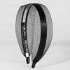 Mesh Hair Band with Ribbon - Black