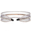 Mesh Hair Band with Crystals - Grey