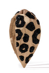 Lea Noir Embellished Knotted Hair Band