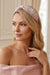 Pink embroidered headband