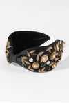 Midnight Bloom Embellished Headband