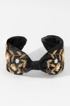 Midnight Bloom Embellished Headband