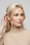 Champagne Bloom Embroidered Headband